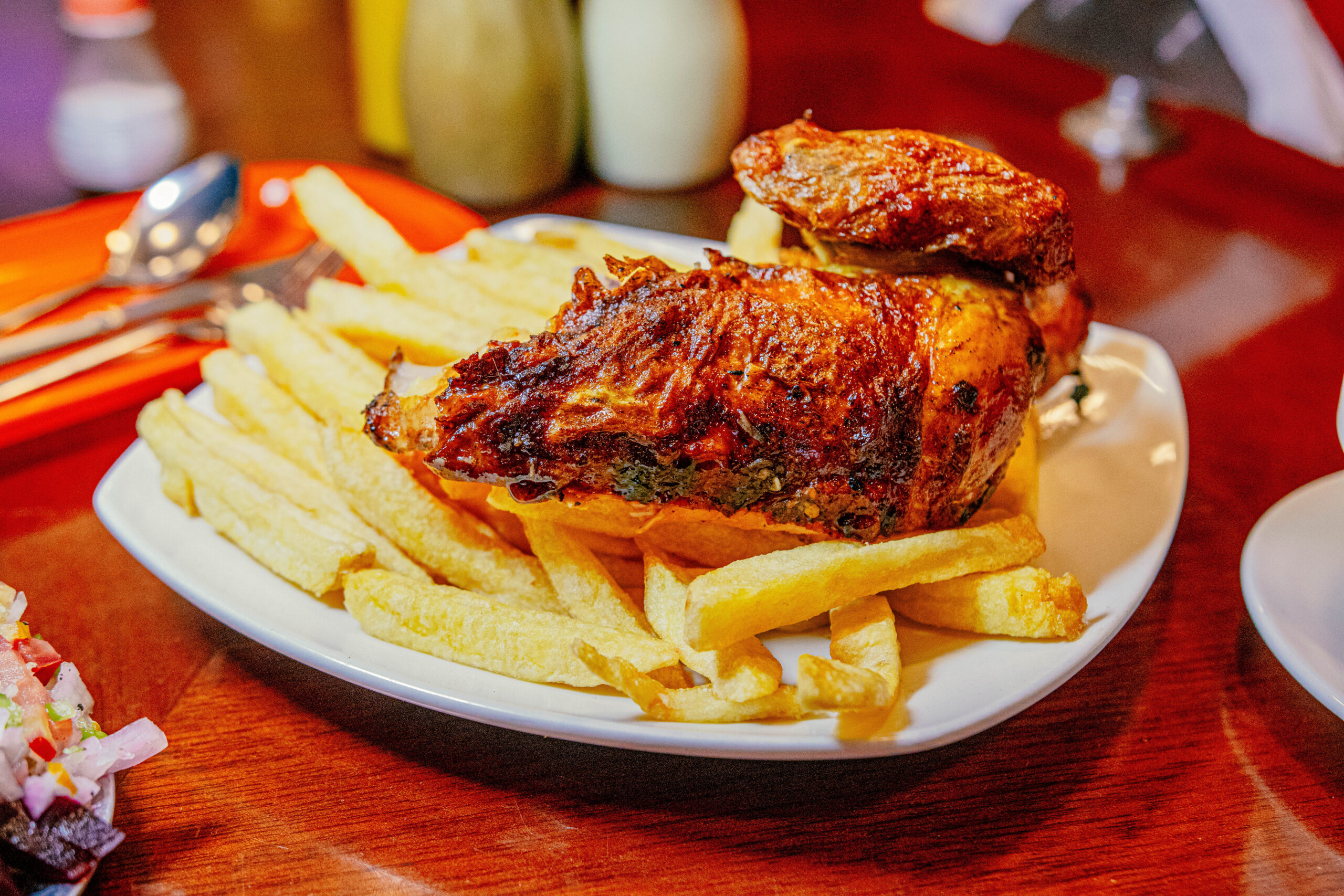 1/4  Pollo a la brasa